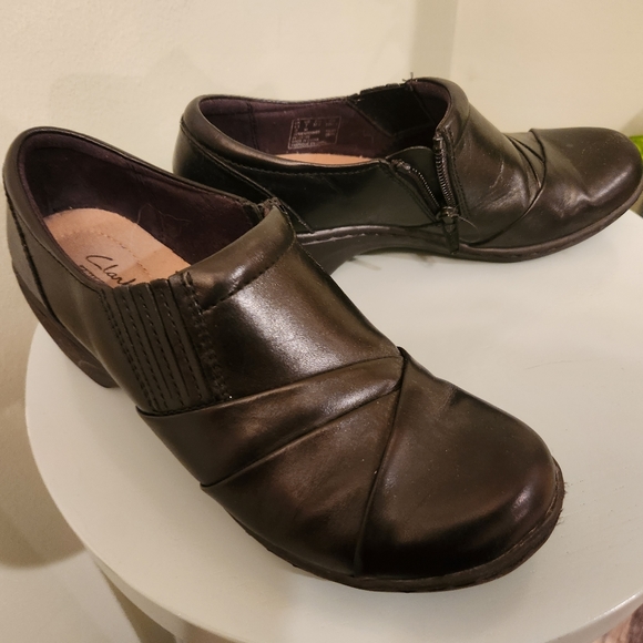 Clark's soft sole platform shoe sz 7 - Picture 8 of 9